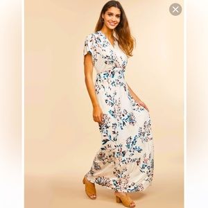 Maternity and Nursing Floral Maxi Dress - Small - Motherhood Maternity brand